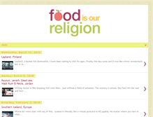 Tablet Screenshot of foodisourreligion.com